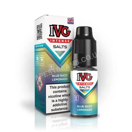 IVG Intense Blue Razz Lemonade Nic Salt E-Liquid - Vapestreams Co