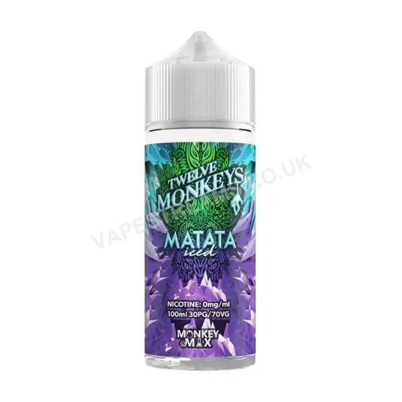 Twelve Monkeys Ice Age Matata Iced 100ml E-Liquid Shortfill - Vapestreams Co