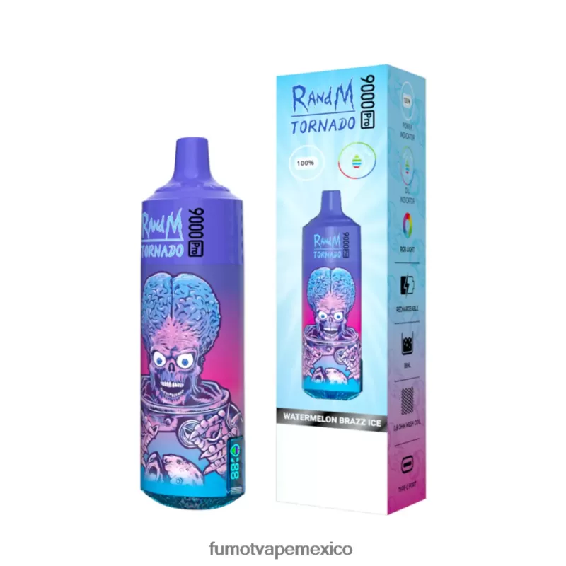 Fumot Tornado vaporizador desechable 9000 pro – 18ml (1 pieza) sandía brazz hielo H0XPTX250 Fumot Vape Flavors - Image 3