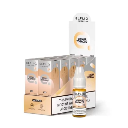 ElfLiq 10 Bottle Pack Snoow Tobacco E Liquid - Elf Bar ElfLiq Snoow Tobacco E Liquid 10ml (Nicotine Strength)#20mg>10mg>5mg (3BE3C7) (3BE3C7)