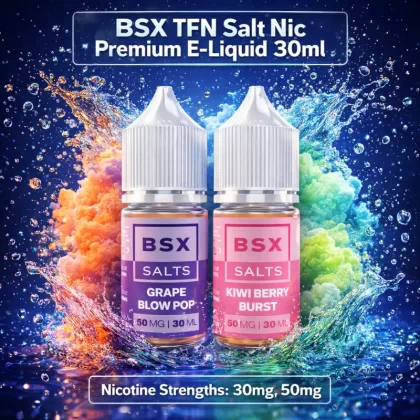 BSX TFN Salt Nic Premium E-Liquid 30ml - Blue Tobacco / 50mg