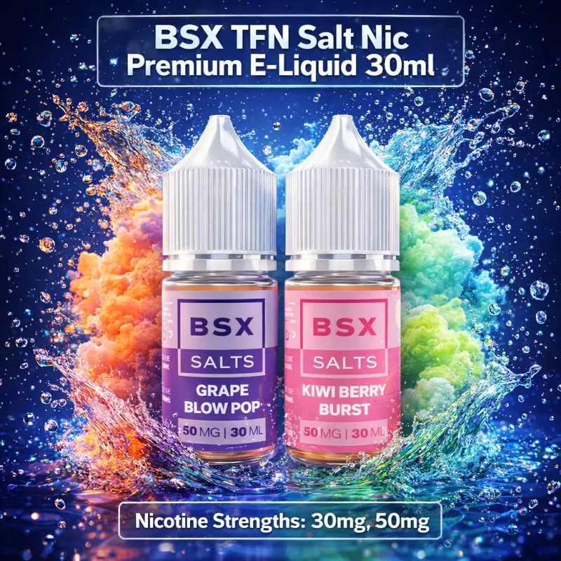 BSX TFN Salt Nic Premium E-Liquid 30ml - Blue Tobacco / 50mg