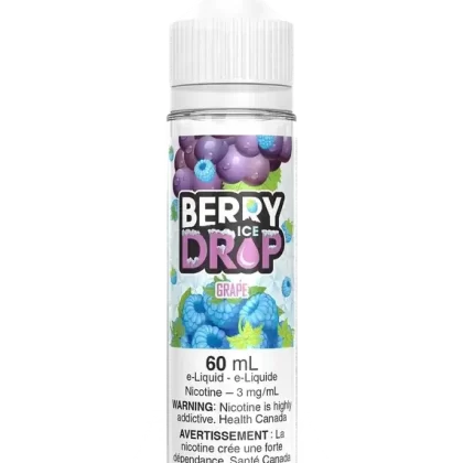 Grape by Berry Drop Ice - Vape Product, 12mg (Freebase)