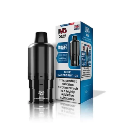 IVG XL 35k Refill Pods Blue Raspberry Ice - Nicotine Strength#20mg