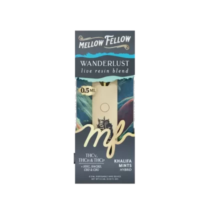 Mellow Fellow Wanderlust Blend 0.5ml Live Resin Vape – Khalifa Mints (Hybrid)