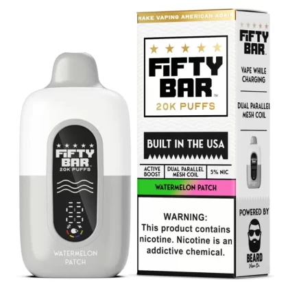 Fifty Bar White Series 20K Disposable Vape
