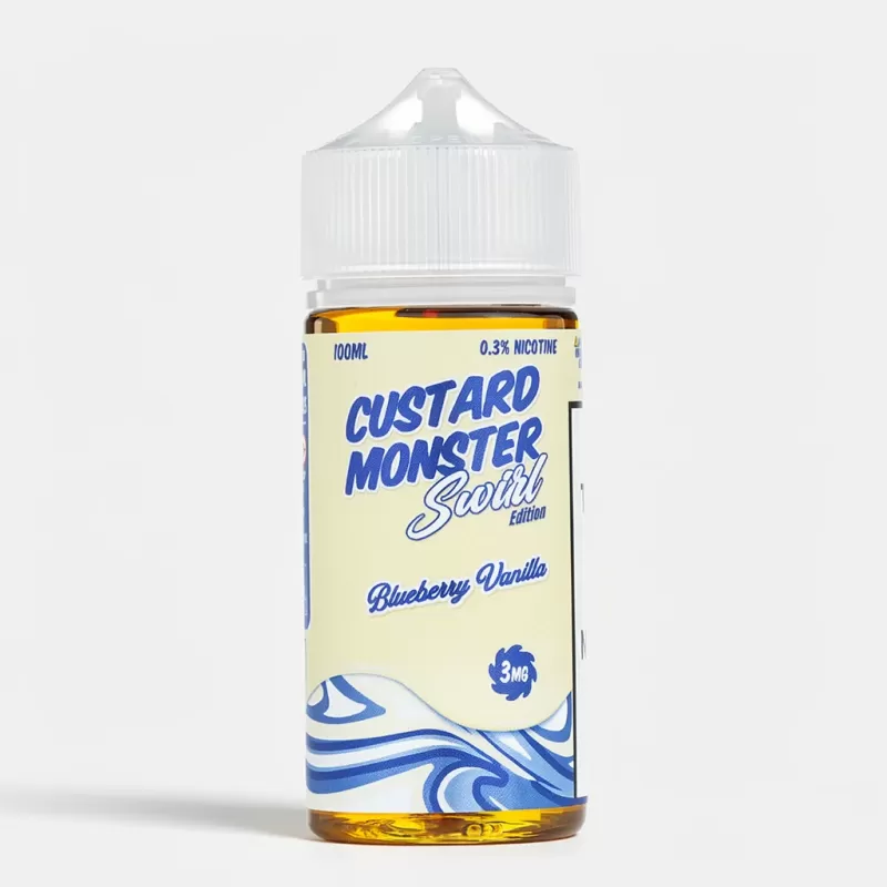 Custard Monster Swirl Blueberry Vanilla E-Liquid 100mL - Vape Product, Vape Product (9E1FEB)