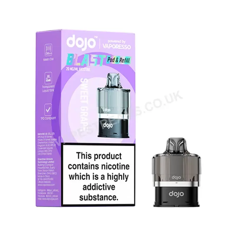 Vaporesso Dojo Blast 6000 Sweet Grape Prefilled Pods - Vapestreams Co