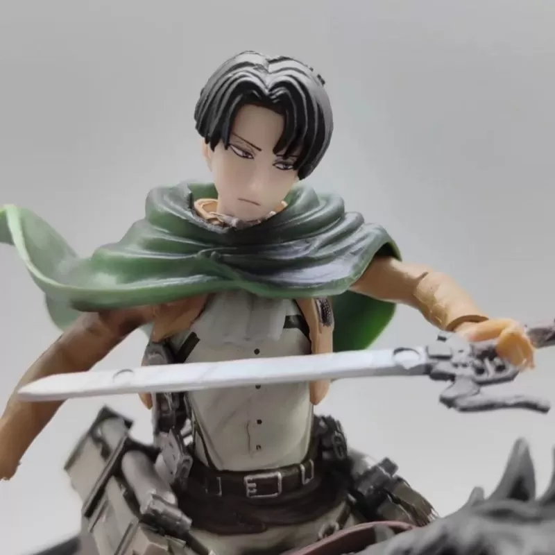 Attack on Titan Levi Ackerman Riding Horse Scene Figure - 190mm Premium Statue - Image 2