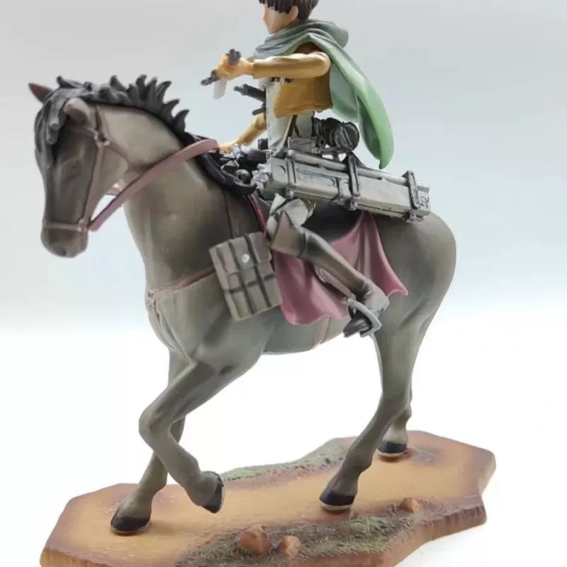 Attack on Titan Levi Ackerman Riding Horse Scene Figure - 190mm Premium Statue - Image 3