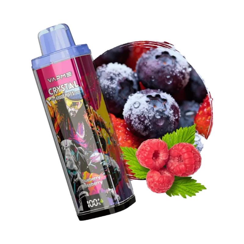 VAPME CRYSTAL 48000 – 48K Puffs Adjustable Airflow 25ml E-Liquid Disposable Vape - Image 2