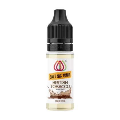 British Tobacco Nic Salt by Aquavape 10ml - 10mg - Vape Product