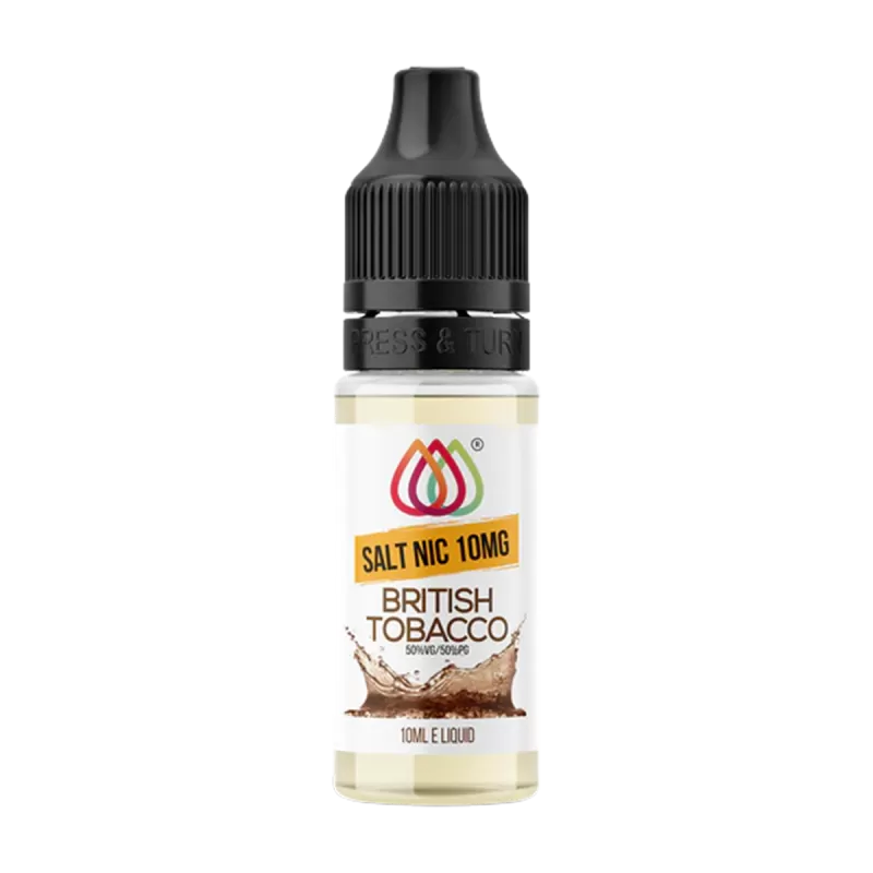 British Tobacco Nic Salt by Aquavape 10ml - 10mg - Vape Product