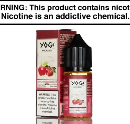 STRAWBERRY ICE BY YOGI ORCHARDS SALT 30ML - Vapejuice