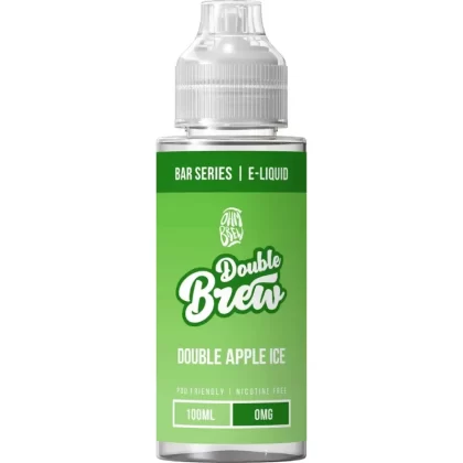 OHM BREW DOUBLE BREW DOUBLE APPLE ICE 100ML SHORTFILL E-LIQUID