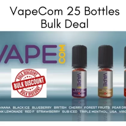 VAPEcom British Tobacco 16mg Bulk 25 bottles