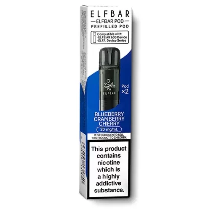 Blueberry Cranberry Cherry Elfbar 600 Prefilled Pods - 20 mg/ml (569BF9)