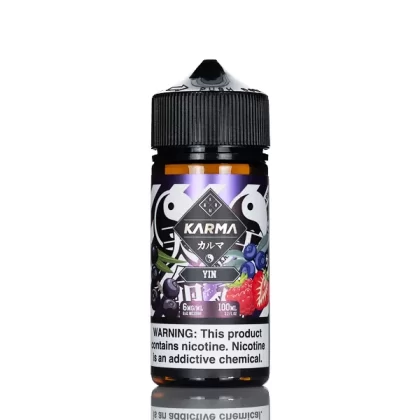 Karma E-Liquid by Sugoi – Yin – Strawberry Blueberry Smoothy – 100mL - Vape Product, Vape Product