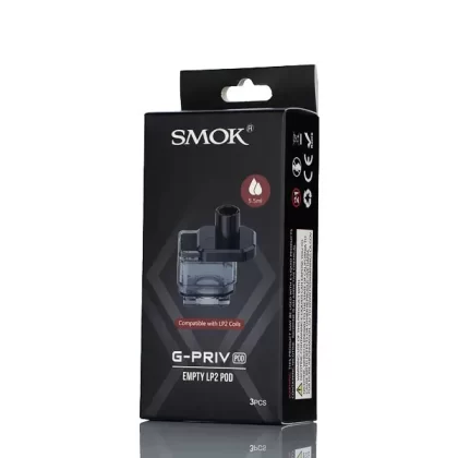 SMOK G-PRIV Pod Empty 5.5ml Replacement Pods - 3 Pack - G-PRIV Pod - LP2 Coil Series