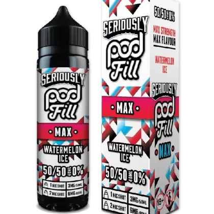 DOOZY SERIOUSLY PODFILL MAX WATERMELON ICE 40ML SHORTFILL E-LIQUID