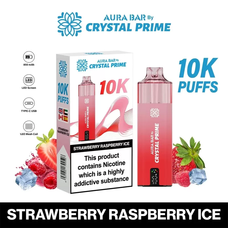 Crystal Prime Aura Bar 10k Vape Pod Kit