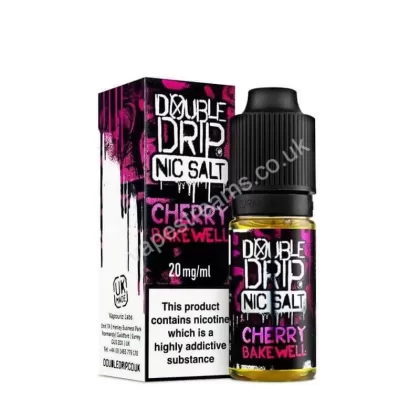 Cherry Bakewell Nic Salt E-Liquid by Double Drip - Vapestreams Co