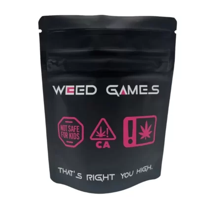 Bag King Flower Games Wide Mouth Child-Resistant Mylar Bag | 1/8 oz
