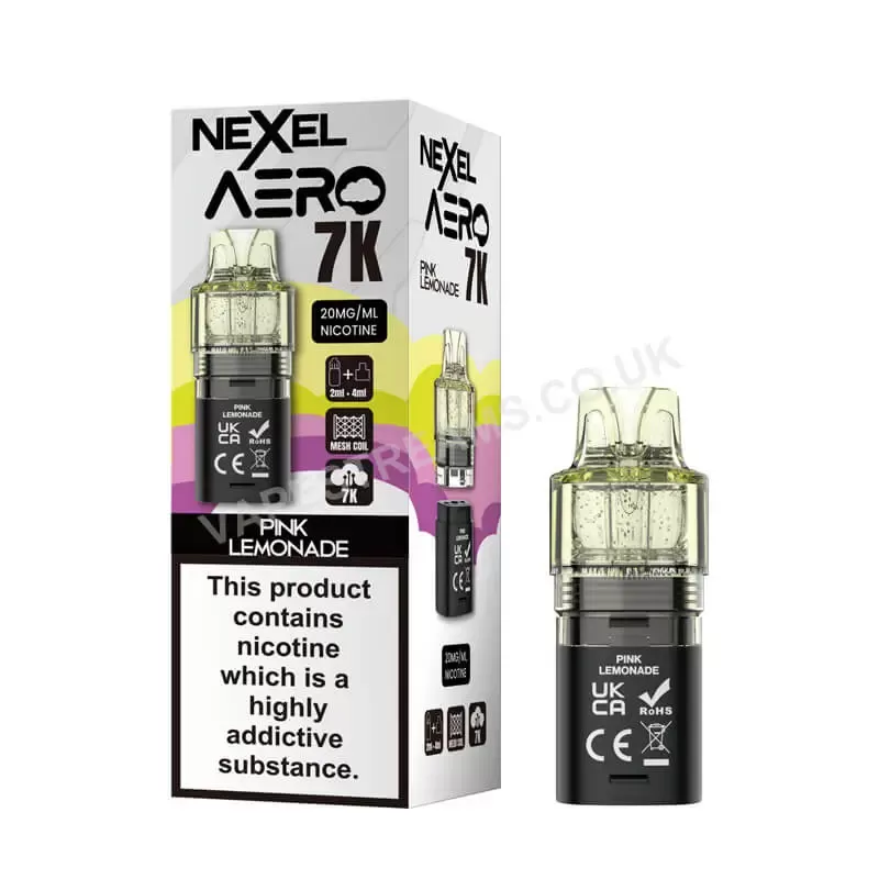 Nexel Aero 7K Pink Lemonade Pods - Vapestreams Co