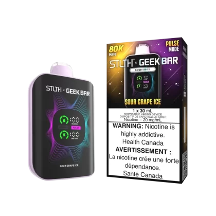 STLTH x GEEK BAR - Sour Grape Ice - 20 mg/mL (wholeseller) - Excise ON, 20 mg/mL (wholeseller) - Excise AB
