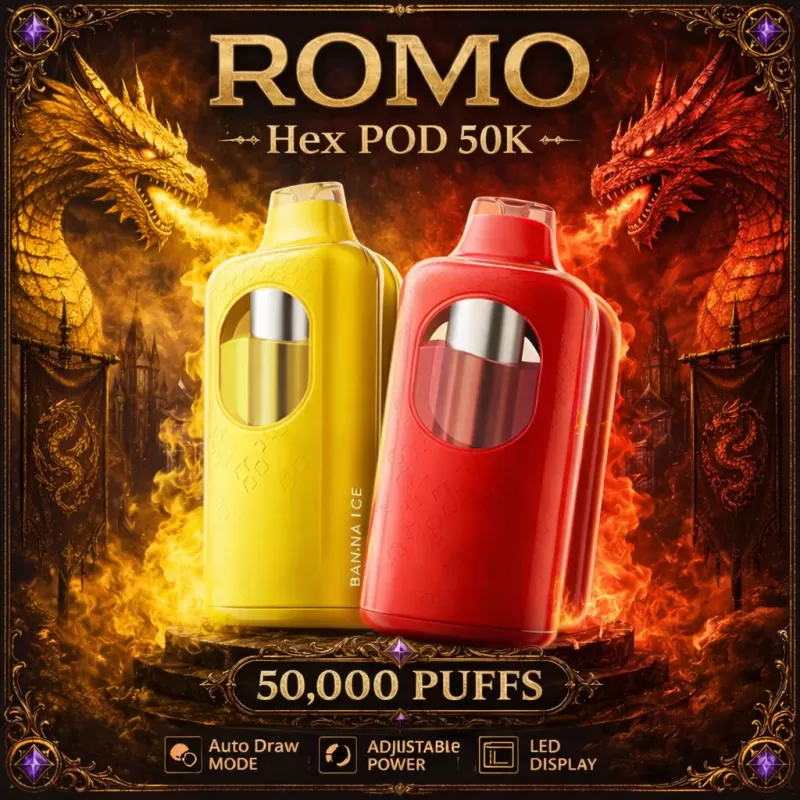 ROMO Hex POD 50K - Blue Pink Lemonade - Vapeciga - Image 2