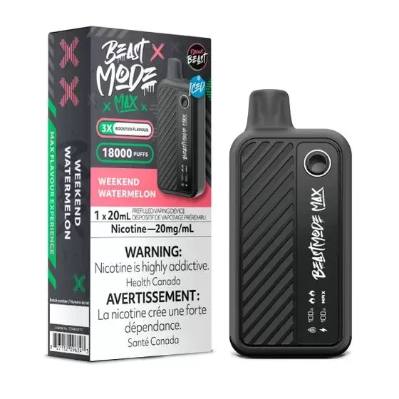 Flavour Beast Beast Mode Max 18K Disposable – 20ML – Weekend Watermelon ICE
