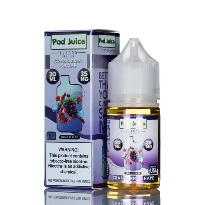 Pod Juice Salt PJ5000 - Cranberry Grape - 30ml (DISCONTINUED) - 55mg