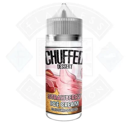 Chuffed Dessert – Strawberry Ice Cream 0mg 100ml Shortfill E-Liquid - Eliquidsupply