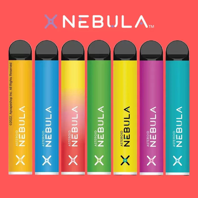 Nebula Asteroid 1800 Puffs Disposable Vape Device - Banana Ice, Blue Razz (6A55D6)