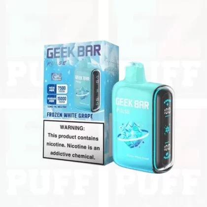 White Grape – Frozen Edition: Geek Bar Pulse – 15K Puff Disposable Vape