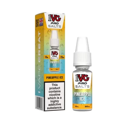 Pineapple Ice Nic Salt E-Liquid by IVG Pro - 20 mg - High Strength