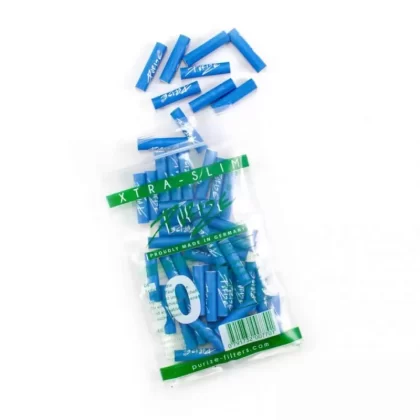 Purize – XTRA Slim Carbon filters 50 pcs (ø 5.9 mm) - Blue, Green