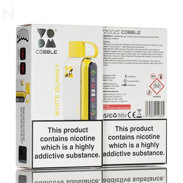 Voom Cobble 20K Puffs Disposable Vape - Vapordna - Image 3