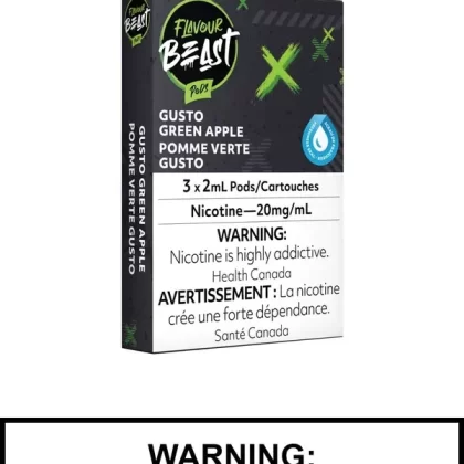 Gusto Green Apple Flavour Beast Pods