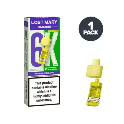 Banana Volcano Lost Mary BM6000 Refill Pack - Ecigdepot