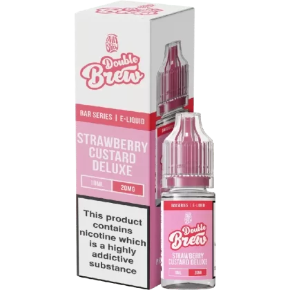 Ohm Brew Double Brew Nic Salt E-Liquid Strawberry Custard Deluxe