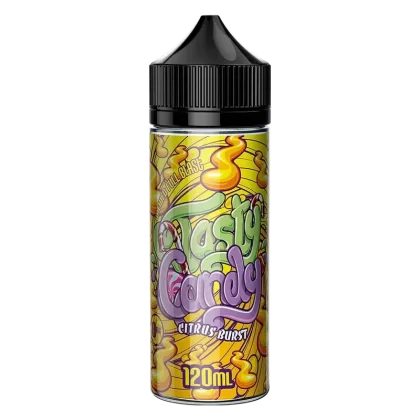 Tasty Candy Citrus Burst 100ml Shortfill e-Liquid - Add Nic Shot#0 Nic Shots>1 x 18mg Nic Shot>2 x 18mg Nic Shots>1 x 18mg Koolada Shot