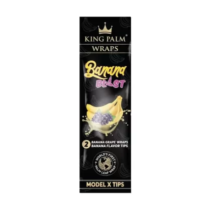 KING PALM- 2PK HEMP WRAPS- BANANA BLAST