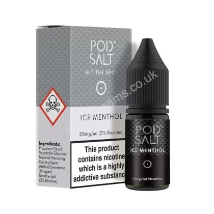 Ice Menthol Nicotine Salt E-Liquid By Pod Salt Core Range - Vapestreams Co
