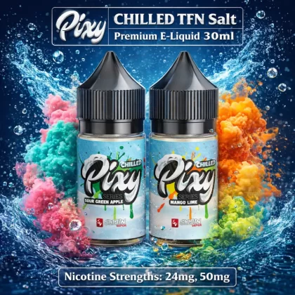 Pixy CHILLED TFN Salt Premium E-Liquid 30ml - Cucumber Watermelon / 50mg - Vapeciga
