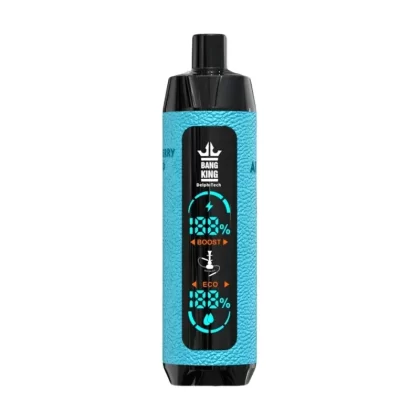 Bang King Shisha 25000 Puffs Disposable Vape - Flavors#Blueberry Grape>Blue Raspberry Lemonade>Blueberry Sour Raspberry>Bad Blood>Cush Man>Double apple>Lemon Cherry>Peach Ice>Shisha Lemon Mi