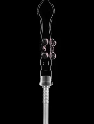 Smoke Cartel Flat Pinch Dab Collector with Titanium Tip