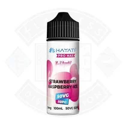 Hayati Pro Max 50/50 – Strawberry Raspberry Ice 0mg 100ml Shortfill