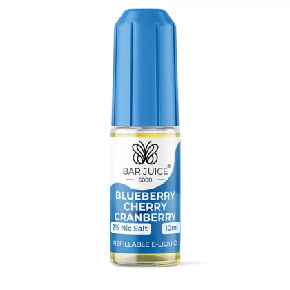 Bar Juice 5000 Blueberry Cherry Cranberry Nic Salt E-Liquid - Vape Product, Vape Product