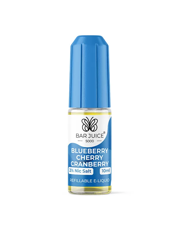 Bar Juice 5000 Blueberry Cherry Cranberry Nic Salt E-Liquid - Vape Product, Vape Product